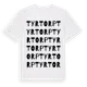 White t-shirt med Tyrtorp ordlek t-shirt