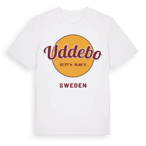 Uddebo cirkel t-shirt – ekologisk bomull t-shirt från Pinshirt