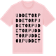 Pink Cotton t-shirt med Uddetorp ordlek t-shirt