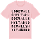 Pink Cotton t-shirt med Uddevallshyltan ordlek t-shirt