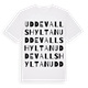 White t-shirt med Uddevallshyltan ordlek t-shirt
