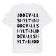 White t-shirt med Uddevallshyltan ordlek t-shirt