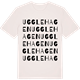 Vintage White t-shirt med Ugglehagen ordlek t-shirt