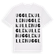 White t-shirt med Ugglekullen ordlek t-shirt