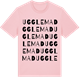 Pink Cotton t-shirt med Ugglemad ordlek t-shirt