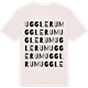 Vintage White t-shirt med Ugglerum ordlek t-shirt