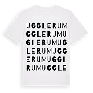 Ugglerum ordlek t-shirt – ekologisk bomull t-shirt från Pinshirt
