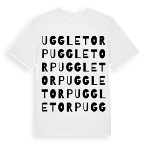 Uggletorp ordlek t-shirt – ekologisk bomull t-shirt från Pinshirt