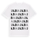 White t-shirt med Ukna ordlek t-shirt