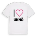 Jag älskar Uknö t-shirt stort tryck