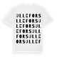 White t-shirt med Ullefors ordlek t-shirt