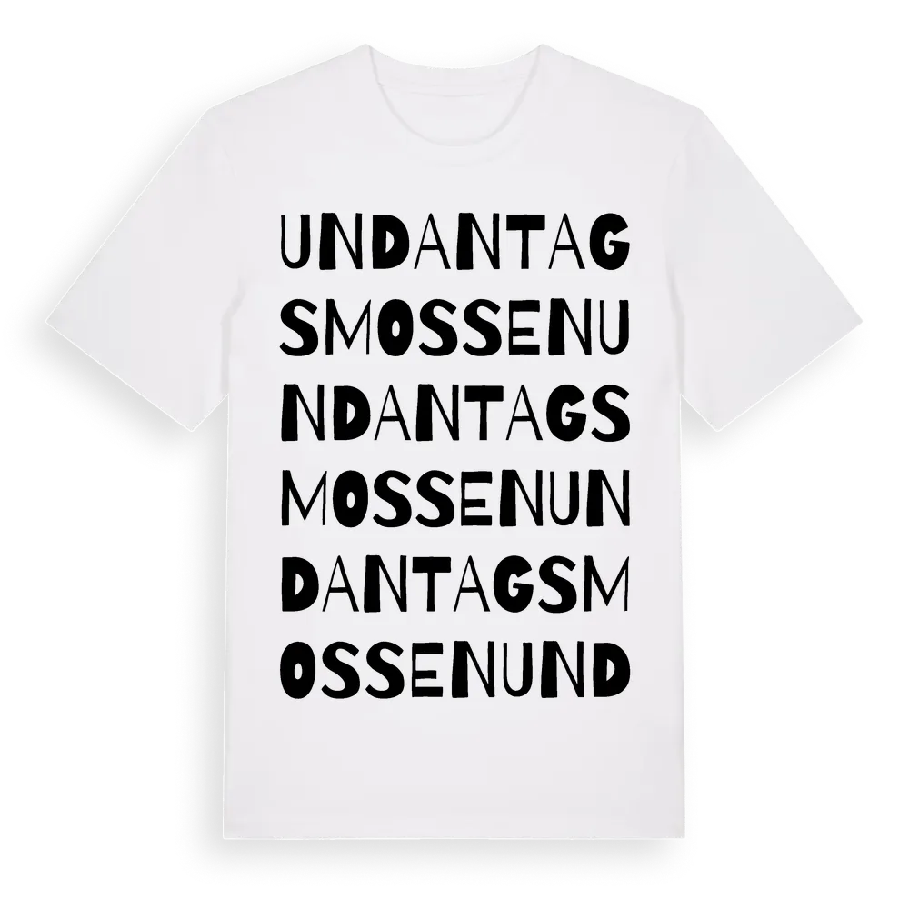 Undantagsmossen ordlek t-shirt i miljö