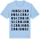 Blue Soul t-shirt med Ungsberg ordlek t-shirt