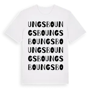 Ungsbo ordlek t-shirt – ekologisk bomull t-shirt från Pinshirt
