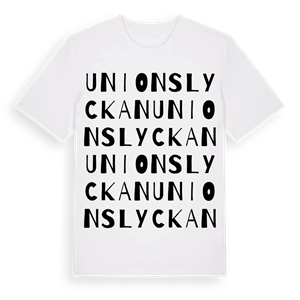 Unionslyckan ordlek t-shirt – ekologisk bomull t-shirt från Pinshirt