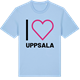 Blue Soul t-shirt med Jag älskar Uppsala t-shirt stort tryck