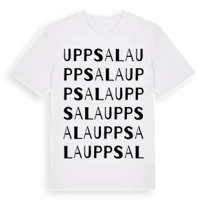 Uppsala ordlek t-shirt – ekologisk bomull t-shirt från Pinshirt