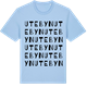 Blue Soul t-shirt med Utebyn ordlek t-shirt