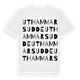 Uthammars udde ordlek t-shirt