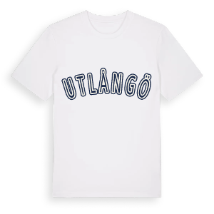 Utlångö college t-shirt – ekologisk bomull t-shirt från Pinshirt