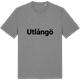 Mid Heather Gray t-shirt med Utlångö fetstil t-shirt