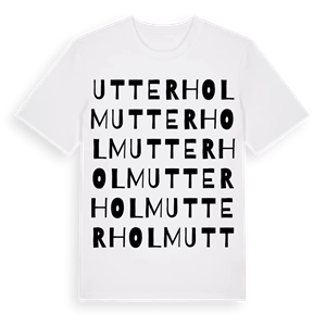 Utterholm ordlek t-shirt – ekologisk bomull t-shirt från Pinshirt