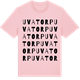 Pink Cotton t-shirt med Uvatorp ordlek t-shirt