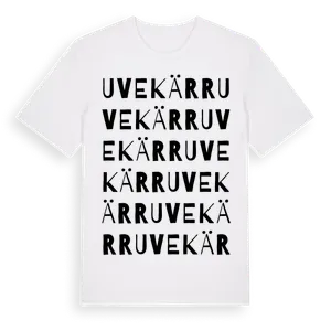 Uvekärr ordlek t-shirt – ekologisk bomull t-shirt från Pinshirt