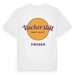 Vackerslät cirkel t-shirt – ekologisk bomull t-shirt från Pinshirt