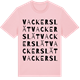 Pink Cotton t-shirt med Vackerslät ordlek t-shirt