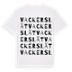 White t-shirt med Vackerslät ordlek t-shirt