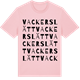 Pink Cotton t-shirt med Vackerslätt ordlek t-shirt