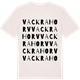 Vintage White t-shirt med Vackrahorv ordlek t-shirt