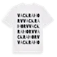 White t-shirt med Vackrahorv ordlek t-shirt