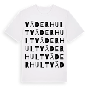 Väderhult ordlek t-shirt – ekologisk bomull t-shirt från Pinshirt