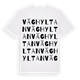 White t-shirt med Väghyltan ordlek t-shirt