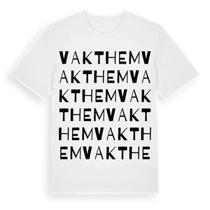 Vakthem ordlek t-shirt – ekologisk bomull t-shirt från Pinshirt