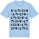 Blue Soul t-shirt med Vakthem ordlek t-shirt