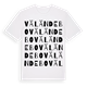 White t-shirt med Väländebo ordlek t-shirt