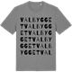 Mid Heather Gray t-shirt med Valbygget ordlek t-shirt
