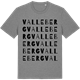 Mid Heather Gray t-shirt med Valleberg ordlek t-shirt