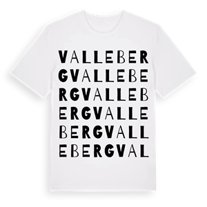 Valleberg ordlek t-shirt – ekologisk bomull t-shirt från Pinshirt