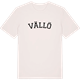Vintage White t-shirt med Vällö böjd t-shirt