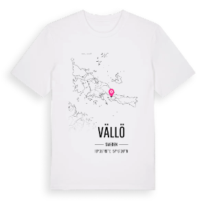 Vällö karta t-shirt – ekologisk bomull t-shirt från Pinshirt