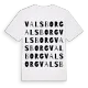 Valsborg ordlek t-shirt