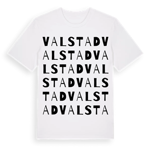 Valstad ordlek t-shirt – ekologisk bomull t-shirt från Pinshirt
