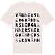 Vintage White t-shirt med Vännersberg ordlek t-shirt