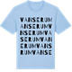 Blue Soul t-shirt med Vanserum ordlek t-shirt