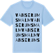 Blue Soul t-shirt med Vanserums malm ordlek t-shirt