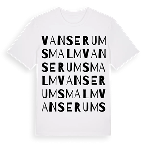 Vanserums malm ordlek t-shirt – ekologisk bomull t-shirt från Pinshirt
